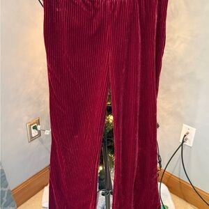 Red Velvet Pants